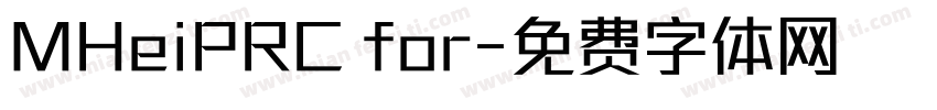 MHeiPRC for字体转换